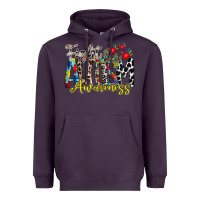 Plum fight for autism awareness Heavyweight Hoodie - RacoonDesign