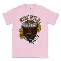 Bubblegum Pink turquoise bison Classic Tee - RacoonDesign