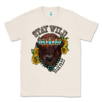 Natural turquoise bison Classic Tee - RacoonDesign
