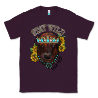 Plum turquoise bison Classic Tee - RacoonDesign
