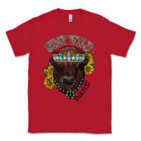 Red turquoise bison Classic Tee - RacoonDesign