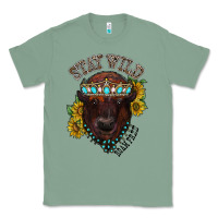 Sage turquoise bison Classic Tee - RacoonDesign