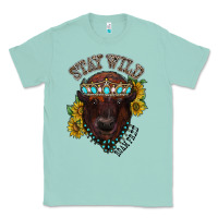Seafoam turquoise bison Classic Tee - RacoonDesign