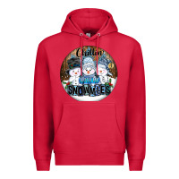 Cardinal Chillin With My Snowmies Premium Hoodie - FaDigitalArtStudio