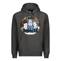 Charcoal Heather Chillin With My Snowmies Premium Hoodie - FaDigitalArtStudio