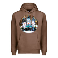 Chestnut Chillin With My Snowmies Premium Hoodie - FaDigitalArtStudio