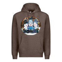 Coffee Chillin With My Snowmies Premium Hoodie - FaDigitalArtStudio