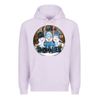 Lilac Chillin With My Snowmies Premium Hoodie - FaDigitalArtStudio