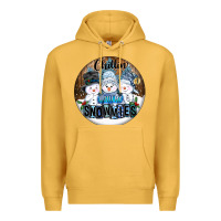 Mustard Chillin With My Snowmies Premium Hoodie - FaDigitalArtStudio