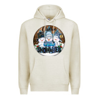 Oatmeal Heather Chillin With My Snowmies Premium Hoodie - FaDigitalArtStudio