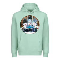 Seafoam Chillin With My Snowmies Premium Hoodie - FaDigitalArtStudio