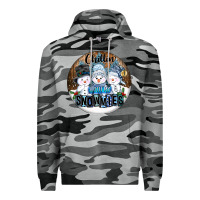 Slate Camo Chillin With My Snowmies Premium Hoodie - FaDigitalArtStudio