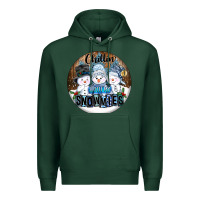 Sports Green Chillin With My Snowmies Premium Hoodie - FaDigitalArtStudio