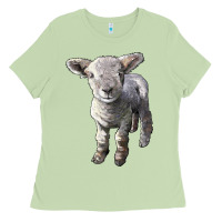 Matcha southdown baby sheep Ladies Tee - LillyAllenDesigns