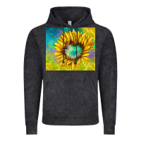 Vintage Black sparkling sunflower Vintage Hoodie - TumblerDesignByShophia