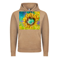 Vintage Coffee sparkling sunflower Vintage Hoodie - TumblerDesignByShophia