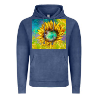 Sparkling Sunflower Vintage Hoodie | Teevron