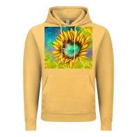 Vintage Mustard sparkling sunflower Vintage Hoodie - TumblerDesignByShophia