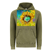 Vintage Olive sparkling sunflower Vintage Hoodie - TumblerDesignByShophia