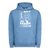 Pigment Pebble Blue melt banana Urban Hoodie - lanVoArt