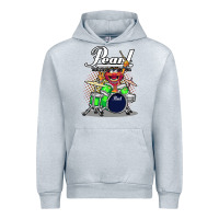 Heather Grey animal drummer pearl drums Urban Hoodie - lanVoArt