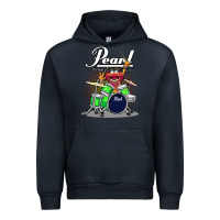 Navy animal drummer pearl drums Urban Hoodie - lanVoArt