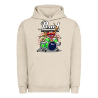Pigment French Oak animal drummer pearl drums Urban Hoodie - lanVoArt