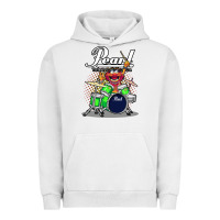 Pigment Lunar Rock animal drummer pearl drums Urban Hoodie - lanVoArt