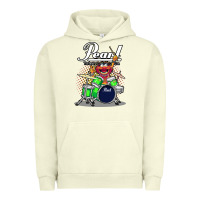 Pigment Pistachio animal drummer pearl drums Urban Hoodie - lanVoArt