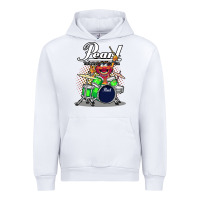 White animal drummer pearl drums Urban Hoodie - lanVoArt