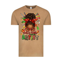 Vintage Camel santa's favorite nail artist afro messy bun Vintage Tee - texasbilliewilder