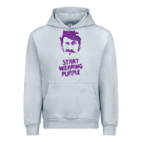 Heather Grey gogol bordello start wearing purple Urban Hoodie - lanVoArt