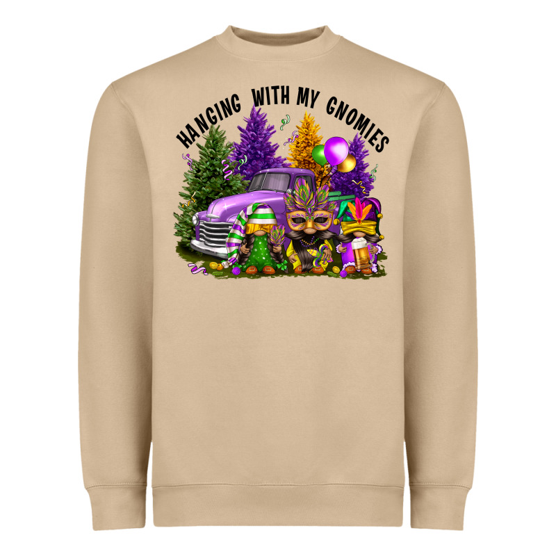 Mardi Gras Hanging With My Gnomies Heavyweight Sweatshirt by FaDigitalArtStudio | Teevron