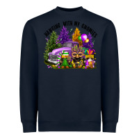 Navy mardi gras hanging with my gnomies Heavyweight Sweatshirt - FaDigitalArtStudio