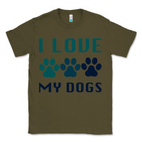 Army Green i love my dogs Classic Tee - Bettercallsaul