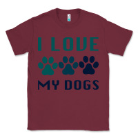 Burgundy i love my dogs Classic Tee - Bettercallsaul