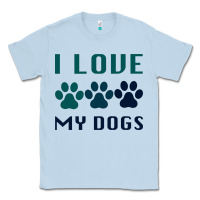 Dusty Blue i love my dogs Classic Tee - Bettercallsaul