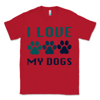 Red i love my dogs Classic Tee - Bettercallsaul
