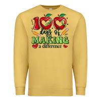 Antique Gold 100 days of making a difference Premium Sweatshirt - Artiststas
