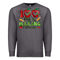 Charcoal Heather 100 days of making a difference Premium Sweatshirt - Artiststas