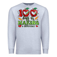Heather Grey 100 days of making a difference Premium Sweatshirt - Artiststas