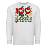 Oatmeal Heather 100 days of making a difference Premium Sweatshirt - Artiststas
