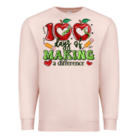 Pale Pink 100 days of making a difference Premium Sweatshirt - Artiststas