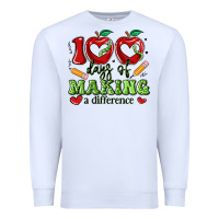 White 100 days of making a difference Premium Sweatshirt - Artiststas