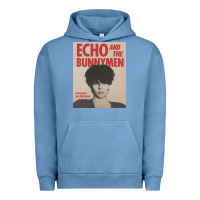 Pigment Pebble Blue echo and the bunnymen Urban Hoodie - lanVoArt