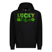 Black lucky vibes Premium Hoodie - RanaPortraitStore