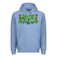 Colony Blue lucky vibes Premium Hoodie - RanaPortraitStore