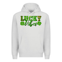 Dove Grey lucky vibes Premium Hoodie - RanaPortraitStore