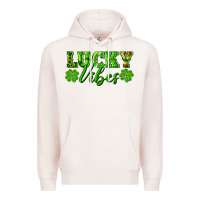 Pale Pink lucky vibes Premium Hoodie - RanaPortraitStore