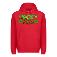 Red lucky vibes Premium Hoodie - RanaPortraitStore